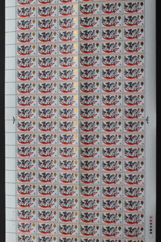 SG W142f 1968 4d Christmas with Retouched Dapples Complete Sheet U/M