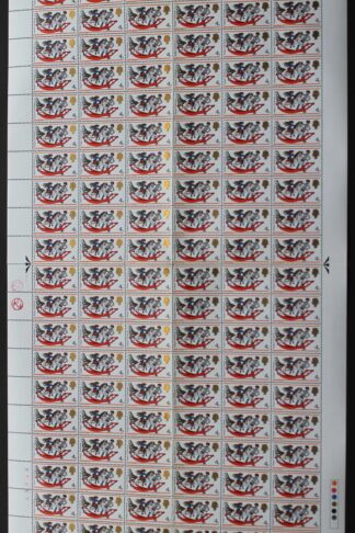 SG W142f 1968 4d Christmas with Retouched Dapples Complete Sheet U/M
