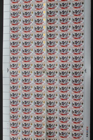 SG W142f 1968 4d Christmas with Retouched Dapples Complete Sheet U/M