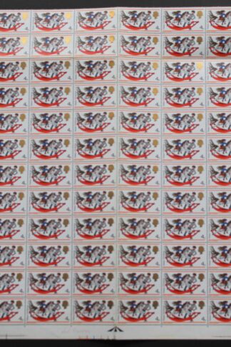 SG W142f 1968 4d Christmas with Retouched Dapples Part Sheet U/M