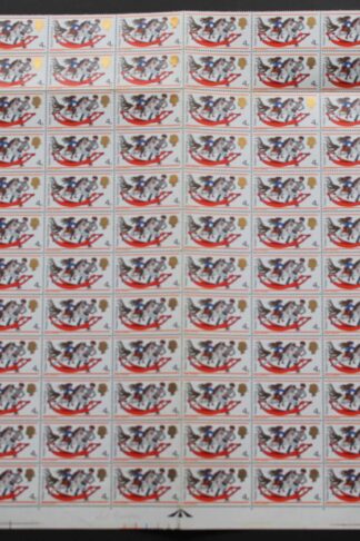 SG W142f 1968 4d Christmas with Retouched Dapples Part Sheet U/M