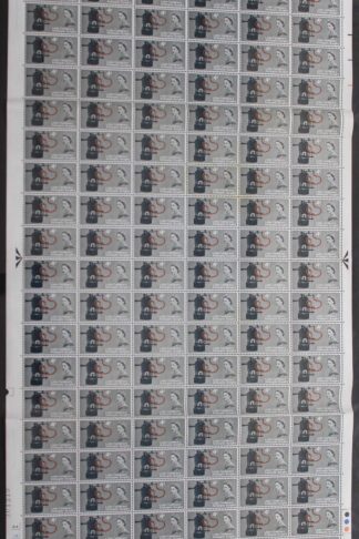SG W63d/e 1965 4d Lister with Two Varieties Complete Sheet U/M