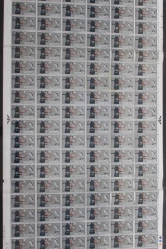 SG W63d/e 1965 4d Lister with Two Varieties Complete Sheet U/M