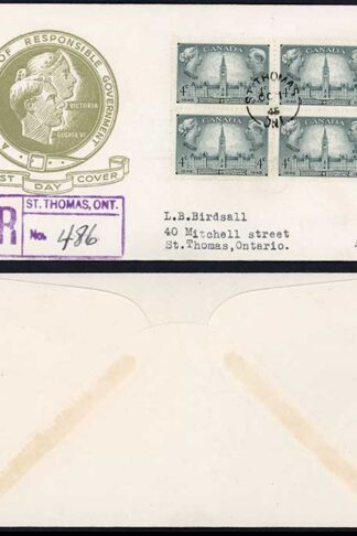 Canada 1945 Government illustrated FDC
