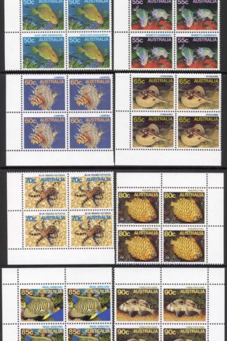 Australia SG919/37 1984 Marine Life Set in Blocks U/M