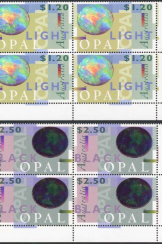 Australia SG1518/19 1995 Oprals Set in Blocks of 4 U/M