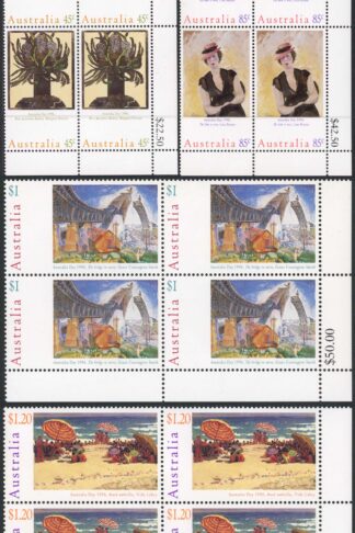 Australia SG1573/76 1996 Australia Day Painting Set Block of 4 U/M