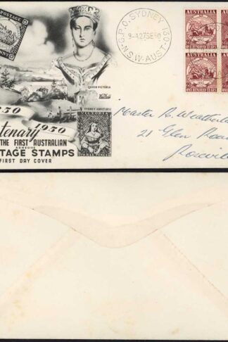Australia 1950 1950 Stamp Centenary FDC