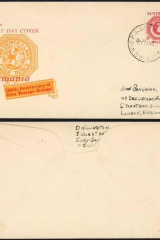 Australia 100th stamp anniversary FDC