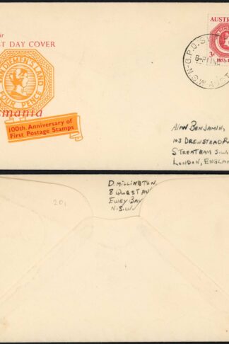 Australia 100th stamp anniversary FDC