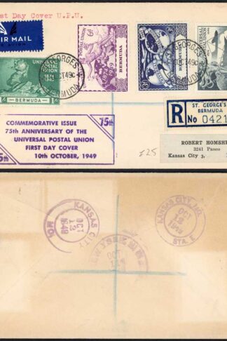 Bermuda UPU on a illustrated FDC