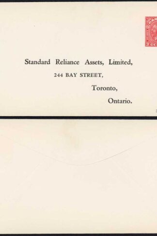 Canada KGV 3c Stationary