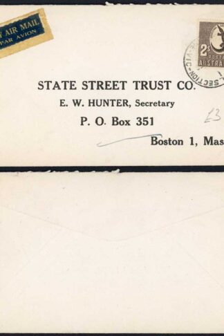 Australia 2/- on Airmail Cover