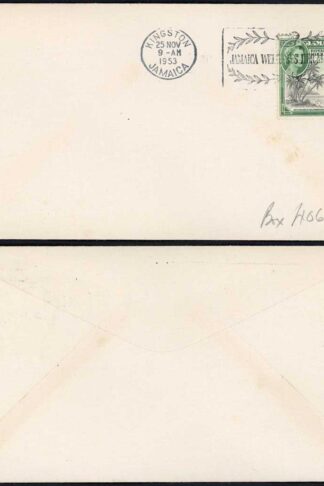 Jamaica 1953 Royal Visit Cover