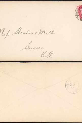 Canada QV 2c on cover