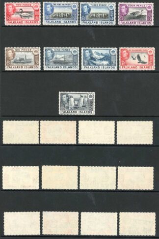 Falkland Is SG146/60 Values to 2/6 (only one 2 1/2d) Fine M/M Cat 165 pounds