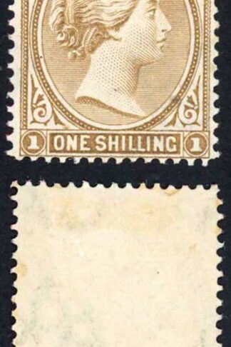 Falkland Is SG38 1/- Yellow-Brown Wmk Crown CA M/M Cat 80 pounds