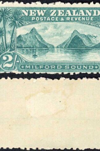 New Zealand SG269 2/- Blue-green No Wmk Perf 11 Cat 225 pounds