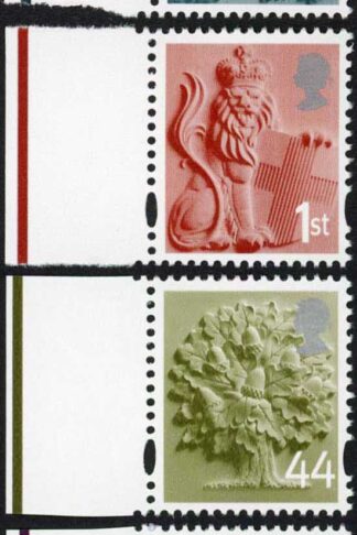 SGEN6b/7b/11b/17a England 2nd 1st 44p and 72p white borders HEAD TYPE 1 U/M
