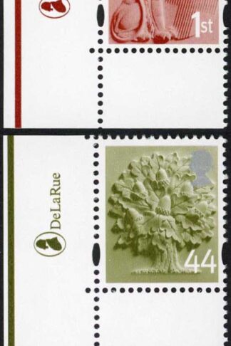 SGEN6b/7b/11b/17a England 2nd 1st 44p and 72p white borders HEAD TYPE 1 U/M