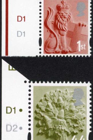 SGEN6b/7b/11b/17a England 2nd 1st 44p and 72p white borders HEAD TYPE 1 U/M