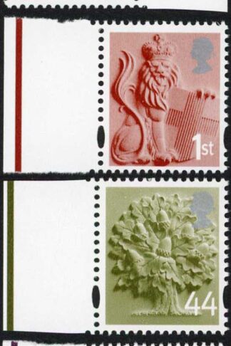 SGEN6b/7b/11b/17a England 2nd 1st 44p and 72p white borders HEAD TYPE 1 U/M