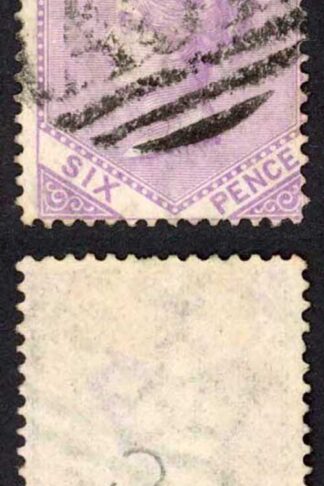 Jamaica SG12 6d mauve Wmk CC Kingston AO1 Pmk