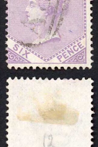 Jamaica SG12 6d mauve Wmk CC Morant Bay A57 Pmk