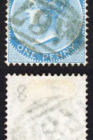 Jamaica SG8 1d Blue Wmk CA Port Royal A67 Pmk