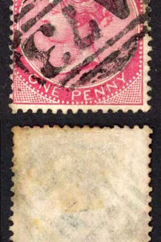 Jamaica SG18 1d Carmine Wmk Crown CA (toned) St Anns Bay A73 Pmk