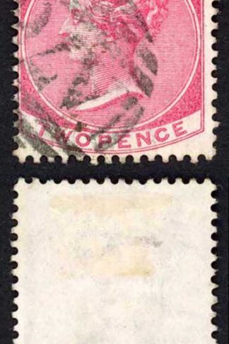 Jamaica SG9 2d Rose Wmk Crown CC Spanish Town A76 Pmk