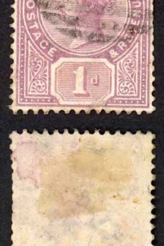 Jamaica SG27 1d Purple and mauve Wmk CA Spanish Town A76 Pmk