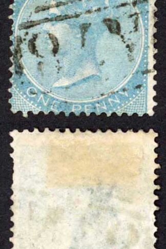 Jamaica SG1b 1d Blue wmk Pineapple Vere A78 Pmk