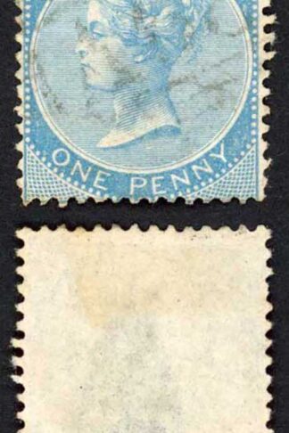 Jamaica SG1b 1d Blue wmk Pineapple Vere A78 Pmk
