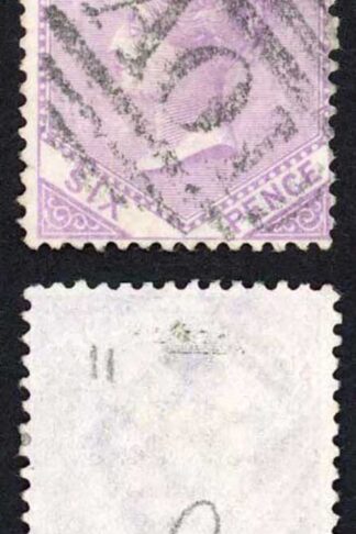 Jamaica SG12 6d Mauve Wmk CC Kingston Type G Pmk
