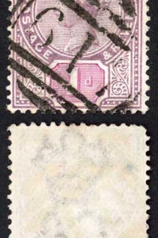 Jamaica SG27 1d Purple and Mauve Hayes 617 Pmk