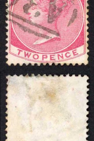 Jamaica SG9 2d Rose Wmk CC Black River A30 Pmk
