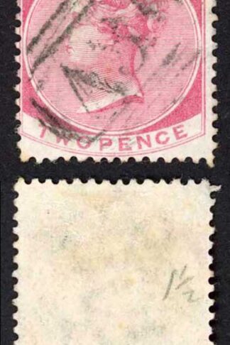Jamaica SG9 2d Rose Wmk CC Black River A30 Pmk