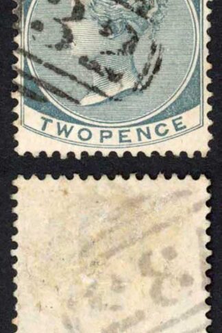 Jamaica SG20a 2d Slate Wmk CA Buff Bay A32 Pmk