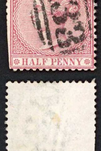 Jamaica SG7 1/2d Claret Wmk CC Chapeltown A33 Pmk