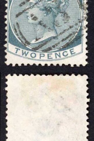 Jamaica SG20a 2d Slate Wmk CA Chapeltown A33 Pmk