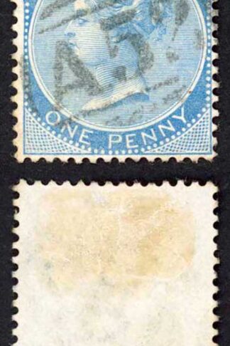 Jamaica SG8 1d Blue Wmk CC Mandeville A52 Pmk
