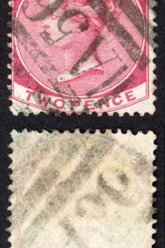 Jamaica SG9 2d Rose Wmk CC Montego Bay A56 (type K) Pmk