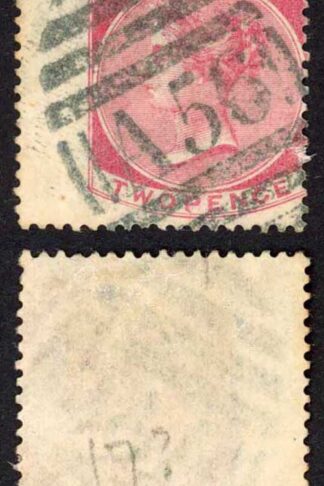 Jamaica SG9 2d Rose Wmk CC Montego Bay A56 (type K) Pmk