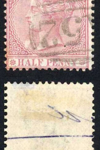 Jamaica SG7 1/2d Claret Wmk CC Mandeville A52 Pmk