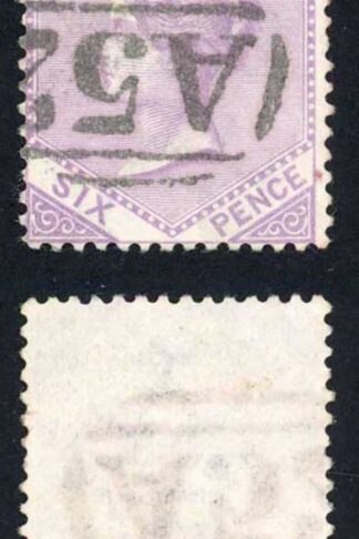 Jamaica SG12 6d Mauve Wmk CC Mandeville A52 Pmk