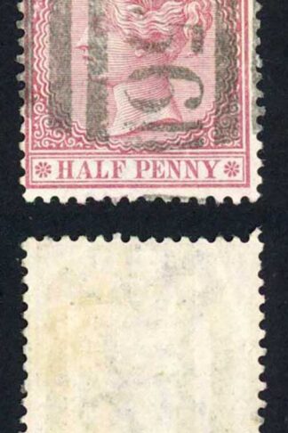Jamaica SG7 1/2d Claret Wmk CC Mandeville A52 (type K) Pmk