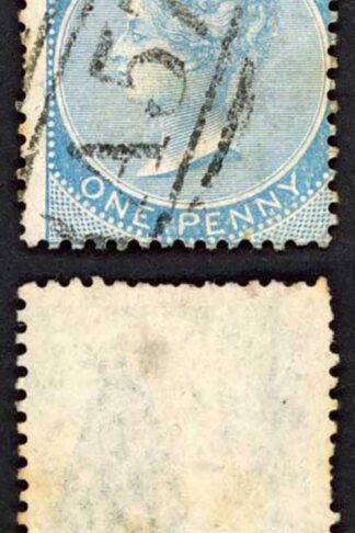 Jamaica SG1b 1d Blue Wmk Pineapple Morant Bay A57 Pmk