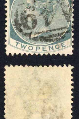 Jamaica SG20a 2d Slate Wmk CA A49 Pmk