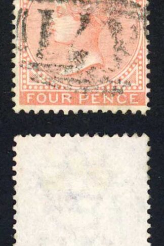Jamaica SG11 4d Red-orange Wmk CC Rodney Hill A71 Pmk